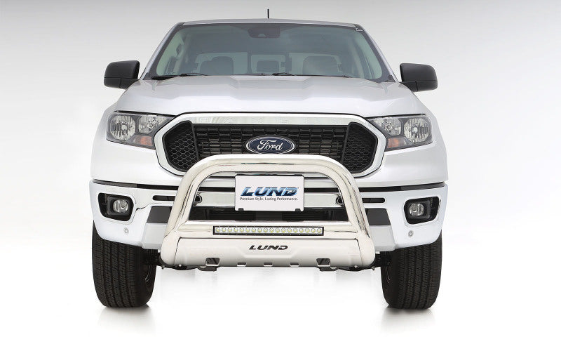 Lund 2019 Ford Ranger Bull Bar w/Light & Wiring - Polished Stainless