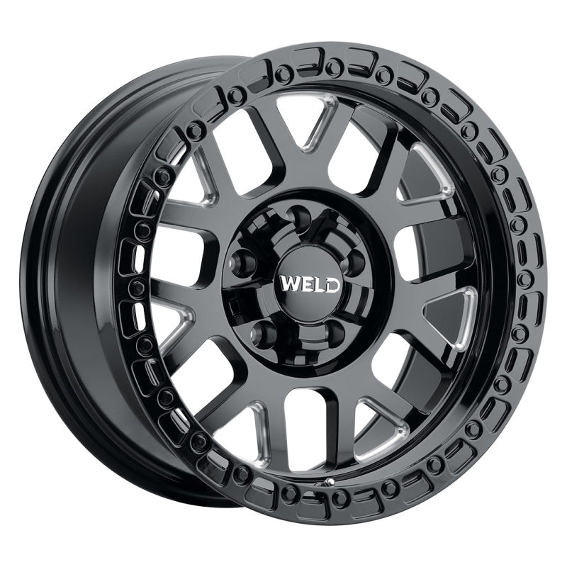 Weld Off-Road W105 17X9.0 Cinch 6X135 6X139.7 ET00 BS5.00 Gloss Black MIL 106.1