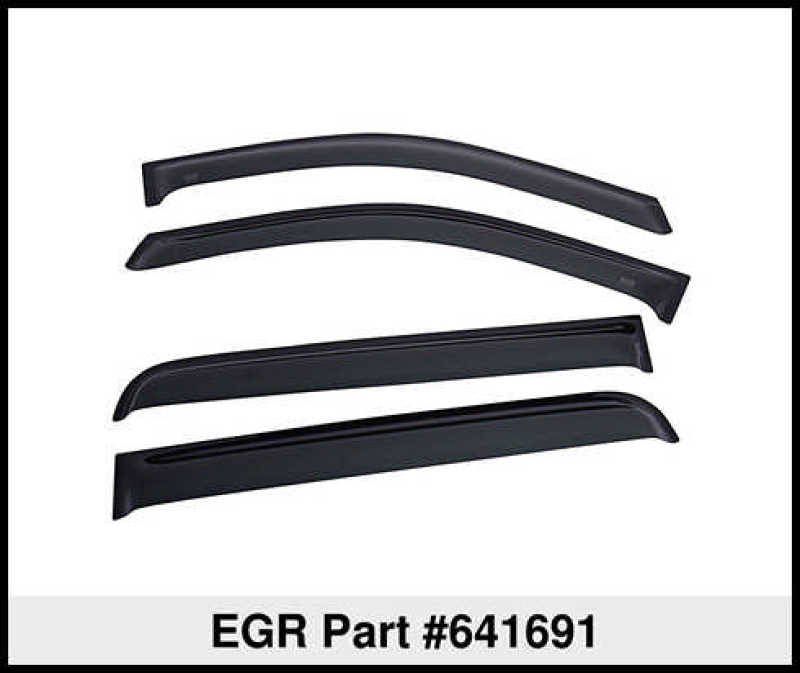 EGR 2019 Chevy 1500 Crew Cab Tape-On Window Visors - Set of 4 Dark Smoke