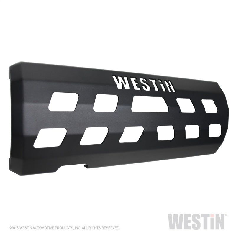 Westin 18-22 Jeep Wrangler JL (Excl. 4xe) Muffler Skid Plate - Tex. Blk