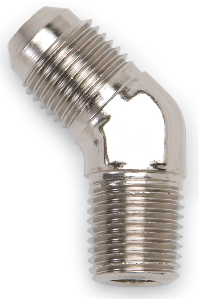 Russell Performance -8 AN to 3/8in NPT 45 Degree Flare to Pipe Adapter-Russell-797 Offroad