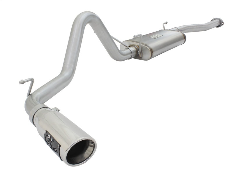 aFe MACH Force XP 2.5in Cat-Back Stainless Steel Exhaust w/Polished Tip Toyota Tacoma 13-14 2.7L