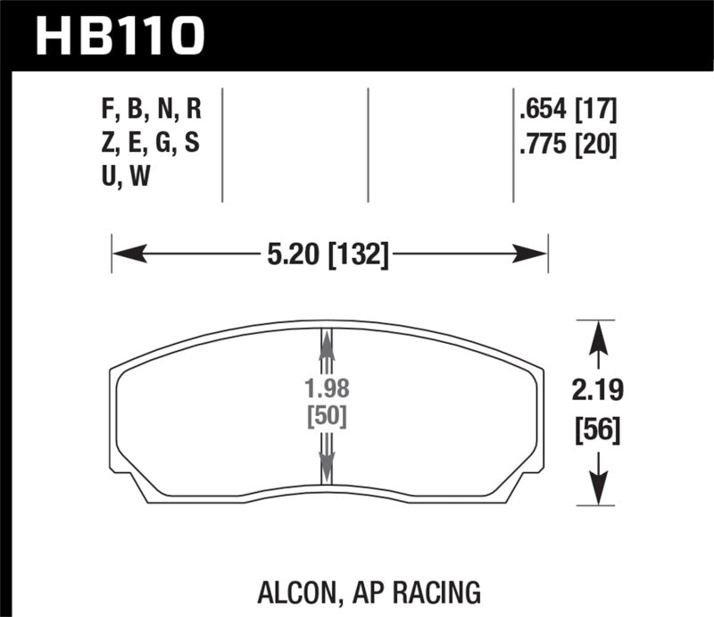 Hawk AP CP3307 / CP5040-5S4 / CP5200 AP Racing DTC-30 Race Brake Pads-Hawk Performance-797 Offroad