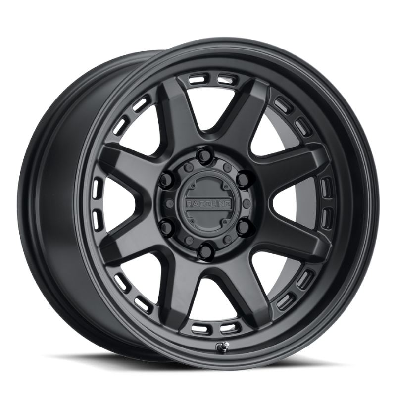 Raceline 947B Scout 20x9in / 8x165.1 BP / 18mm Offset / 125.2mm Bore - Satin Black Wheel