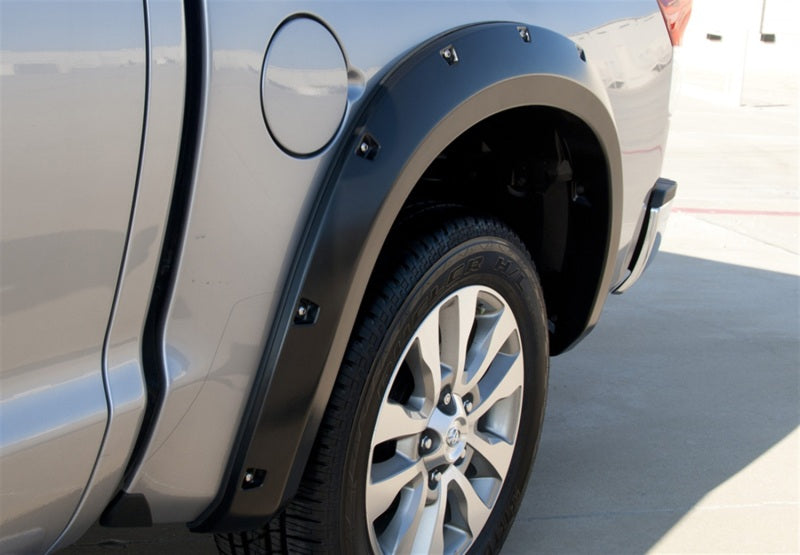 Lund 07-13 Toyota Tundra RX-Rivet Style Smooth Elite Series Fender Flares - Black (2 Pc.)