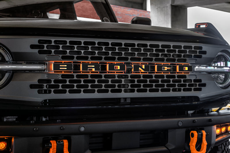 ORACLE Lighting Universal Illuminated LED Letter Badges - Matte Black Surface Finish - X