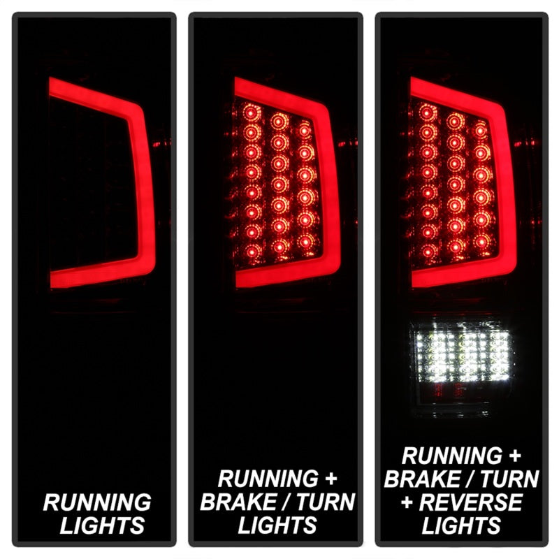 xTune 16-18 Toyota Tacoma Light Bar LED Tail Lights - Chrome (ALT-JH-TTA16-LBLED-C)