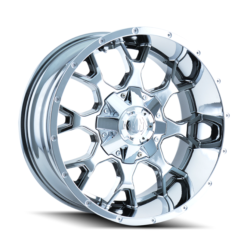 Mayhem 8015 Warrior 20x9 / 6x135 BP / 0mm Offset / 106mm Hub Chrome Wheel