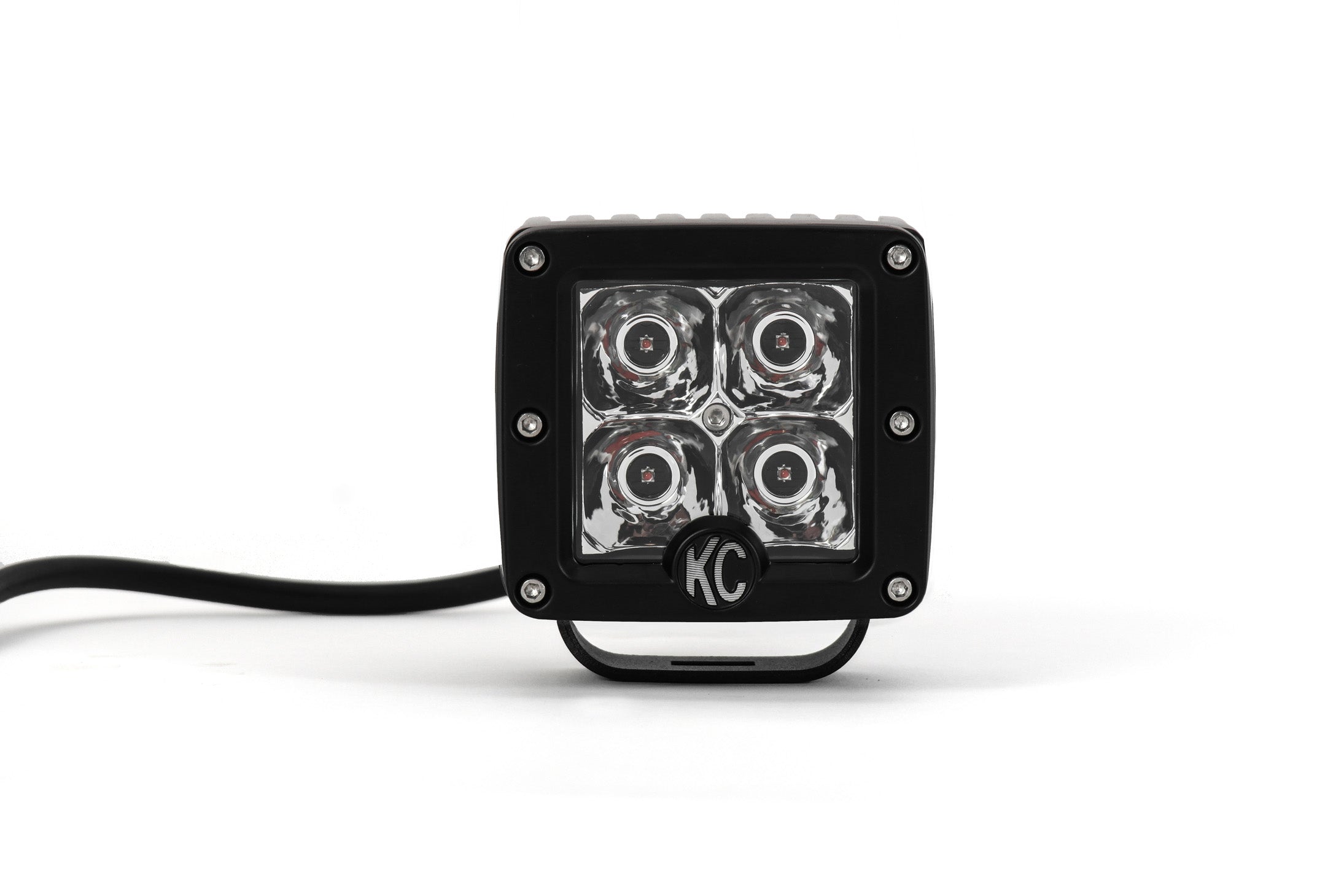 KC Hilites 3 In C-Series C3 LED - Single Light - Amber - 12W Spot Beam