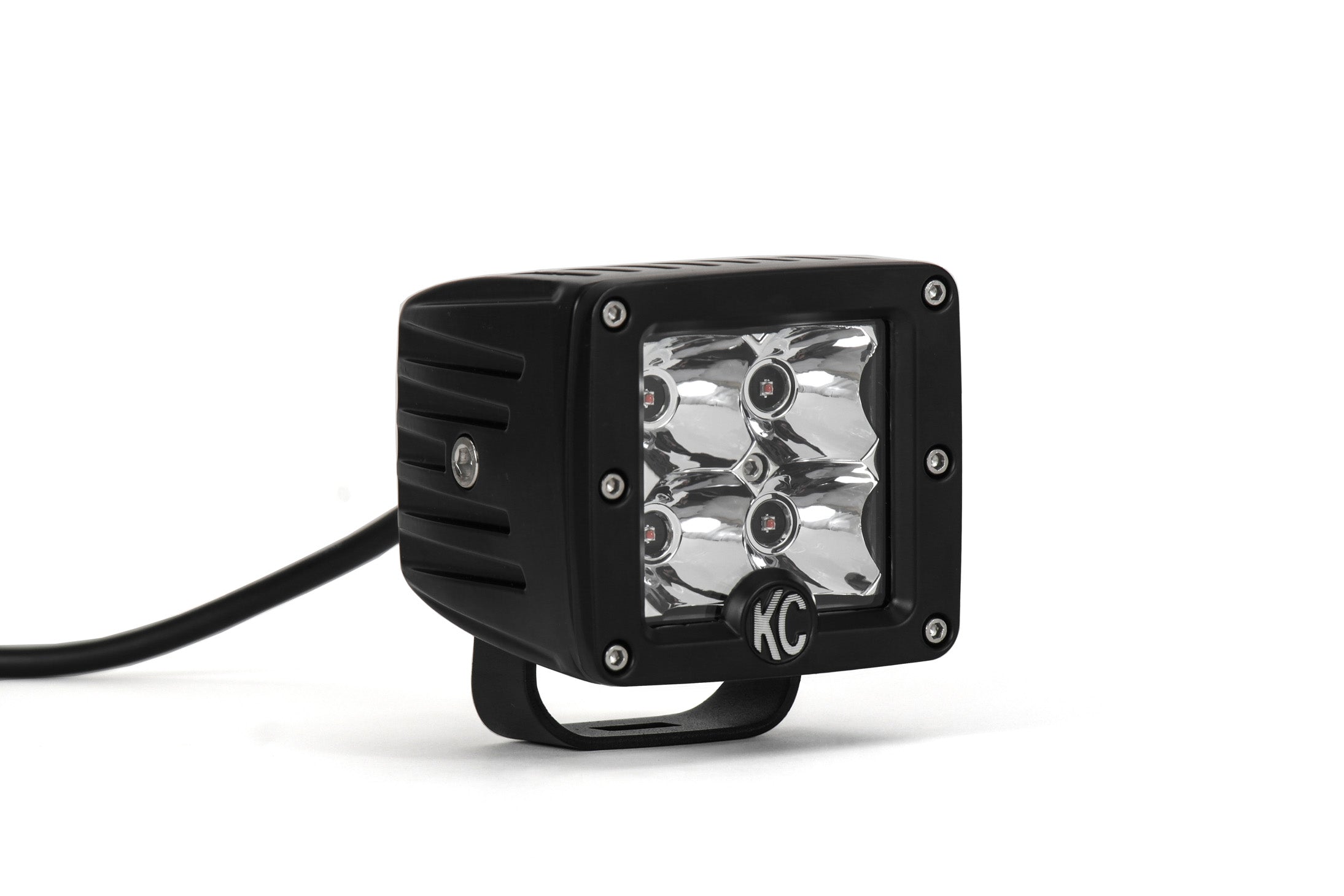KC Hilites 3 In C-Series C3 LED - Single Light - Amber - 12W Spot Beam