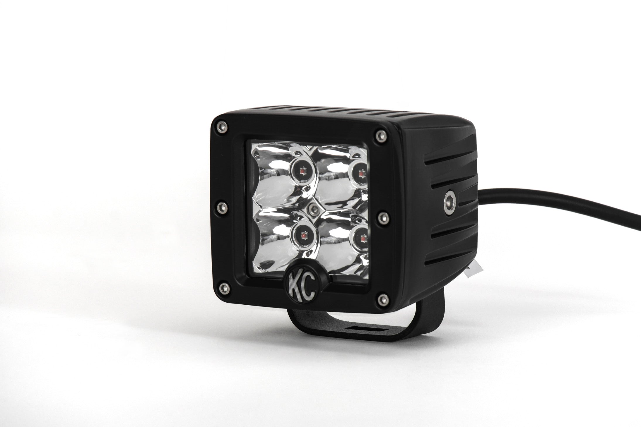 KC Hilites 3 In C-Series C3 LED - Single Light - Amber - 12W Spot Beam