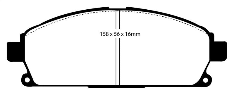 EBC 03-06 Acura MDX 3.5 Yellowstuff Front Brake Pads