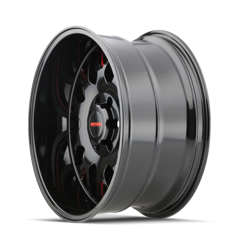 Mayhem 8110 Tripwire 20x10 / 6x139.7 BP / -19mm Offset / 106mm Hub Black w/ Prism Red Wheel