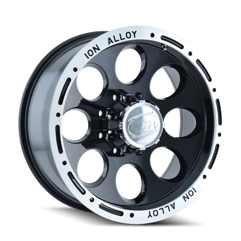 ION Type 174 15x8 / 5x114.3 BP / -27mm Offset / 83.82mm Hub Black/Machined Wheel