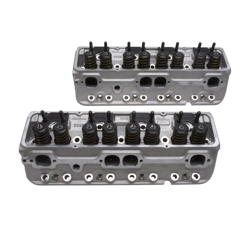 Edelbrock 1Pr Cyl Head E-210 SBC 64cc Perf RPM (Complete Pair)