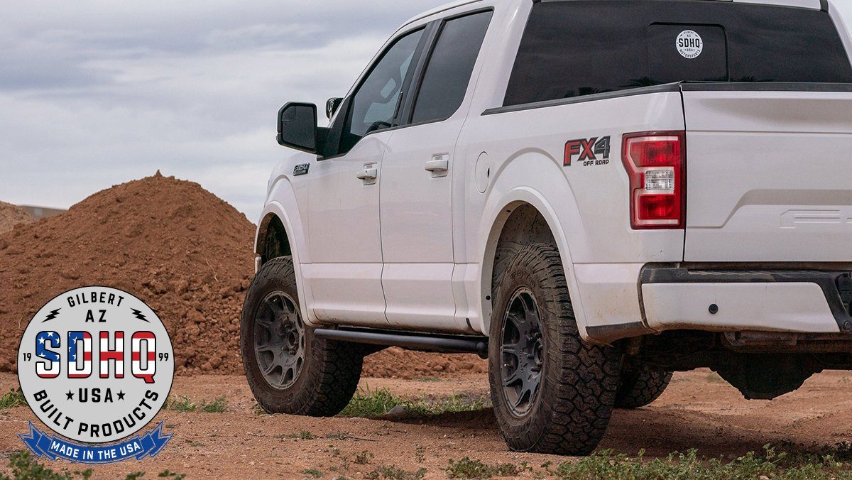 '15-Current Ford F150 Super Crew SDHQ Built Weld-On Rock Sliders