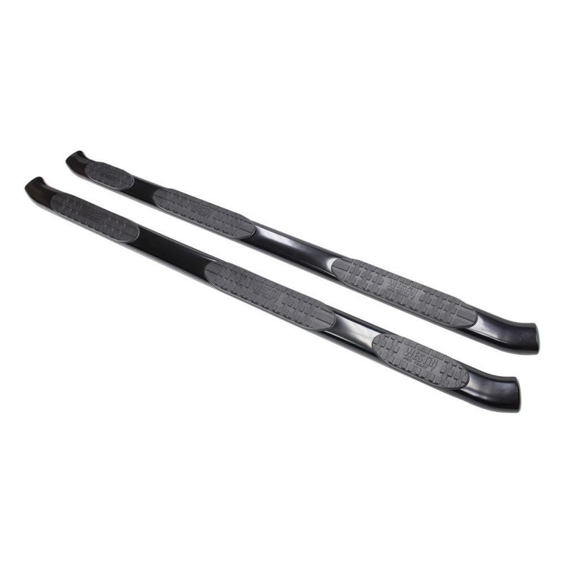 Westin 07-13 Chevy Silv 1500 Extnd Cab (6.5ft) PRO TRAXX 5 WTW Oval Nerf Step Bars - Blk