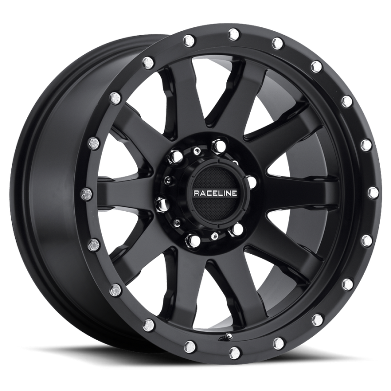 Raceline 934B Clutch 20x9in / 6x139.7 BP / 18mm Offset / 106.1mm Bore - Satin Black Wheel