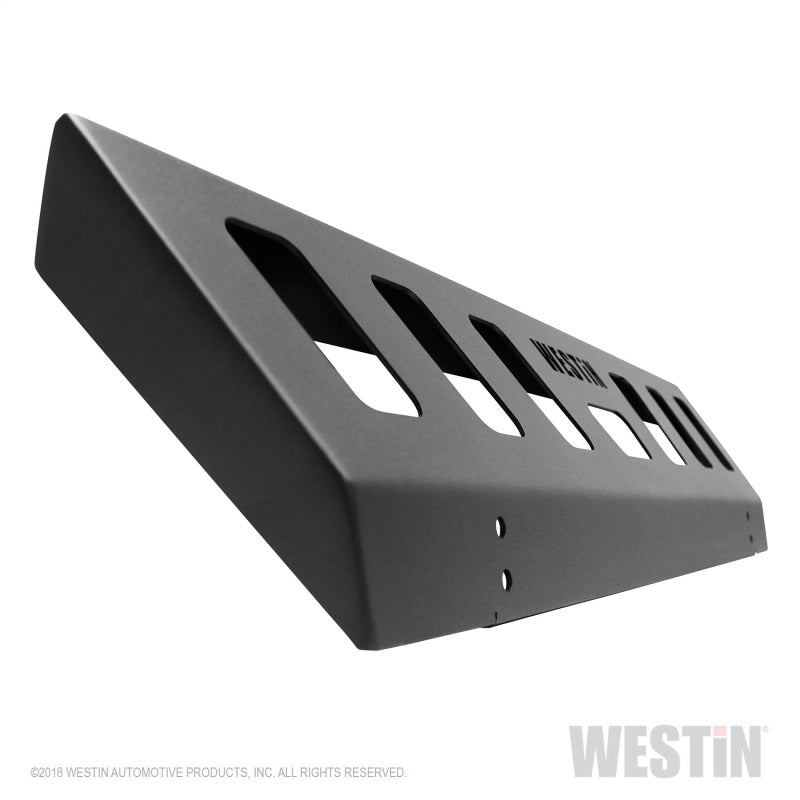 Westin 18-19 Jeep Wrangler JL Front Bumper Skid Plate - Textured Black