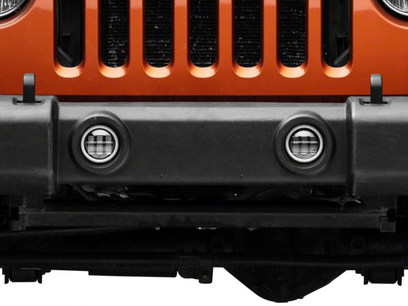 Raxiom 07-23 Jeep Wrangler JK & JL Axial Series Halo LED Fog Lights- Amber