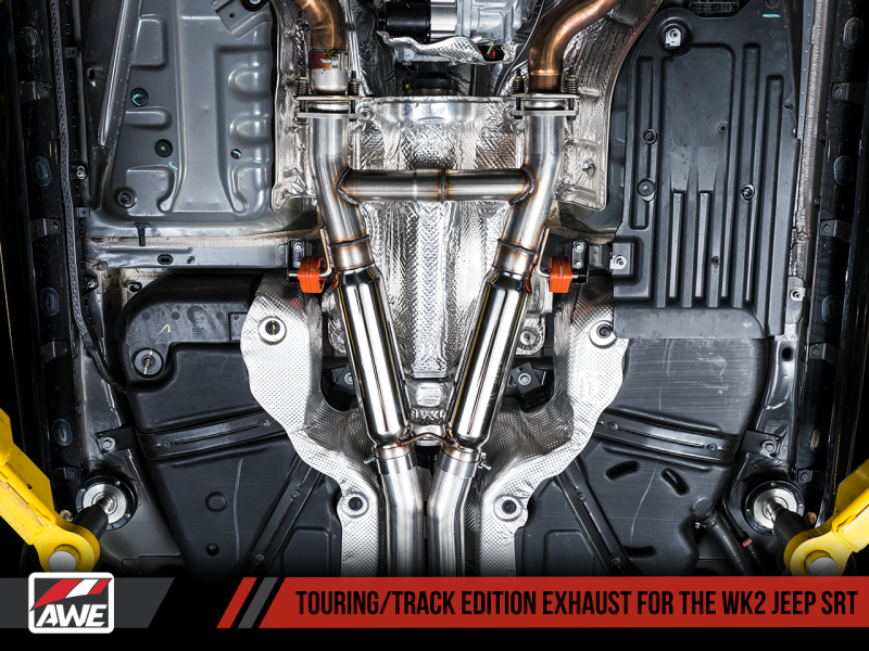 AWE Tuning 2020 Jeep Grand Cherokee SRT Touring Edition Exhaust - Diamond Black Tips-AWE Tuning-797 Offroad