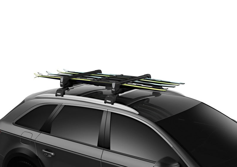 Thule SnowPack Extender Slide-out Ski/Snowboard Rack (Up to 6 Pair Skis/4 Snowboards) - Black