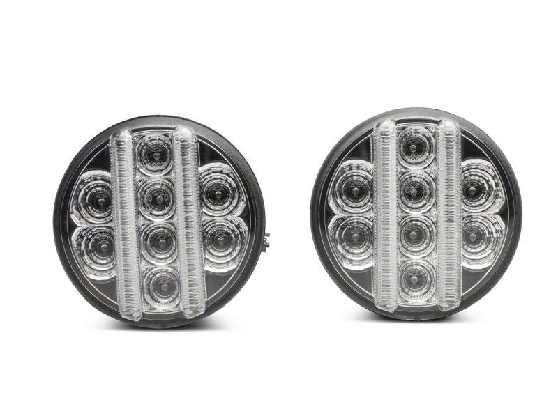 Raxiom 07-18 Jeep Wrangler JK Axial Series LED Front Turn Signals- Clear