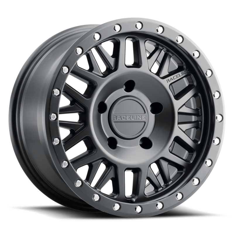 Raceline 951B Ryno 16x8in / 5x114.3 BP / 0mm Offset / 72.62mm Bore - Satin Black Wheel