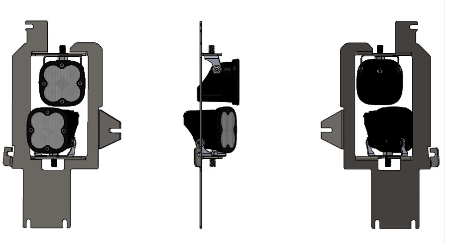 '20-Current GMC 2500/3500 SDHQ Built Dual Fog Light Kit