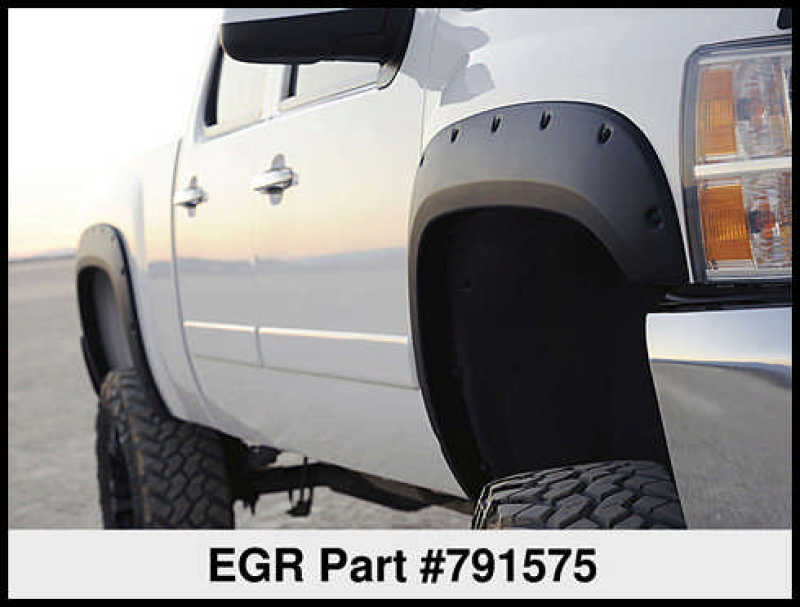 EGR 14+ Chev Silverado 6-8ft Bed Bolt-On Look Fender Flares - Set - Matte