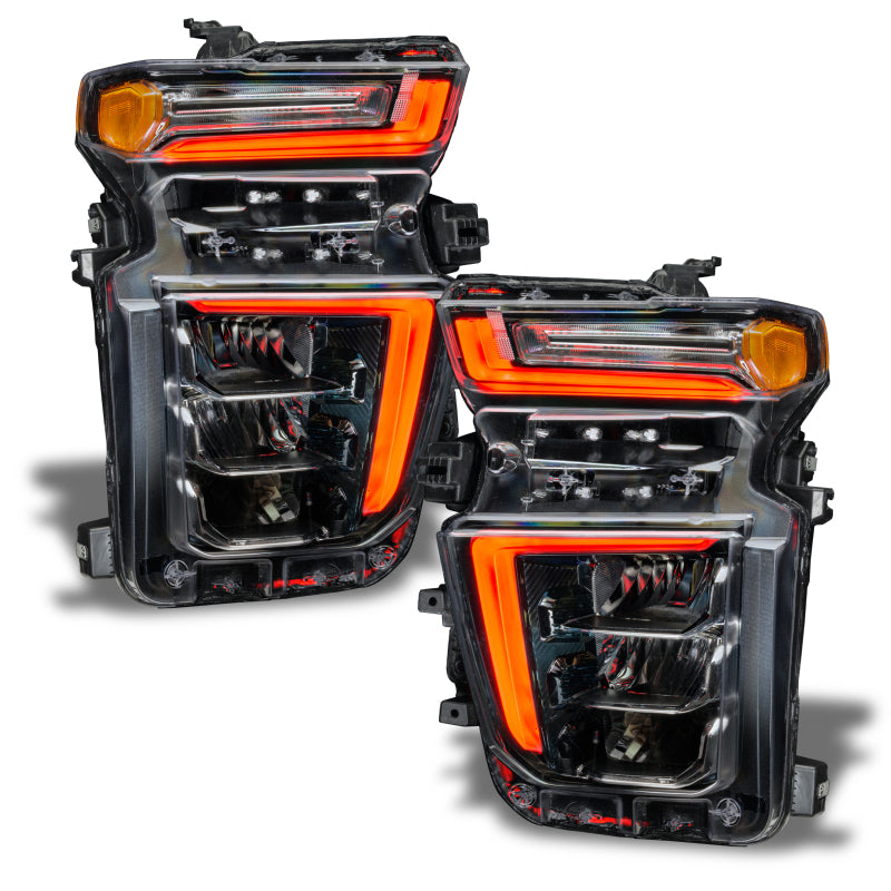 Oracle 20-21 Chevy Silverado HD 2500/3500 RGB+W Headlight DRL Upgrade Kit - ColorSHIFT 2
