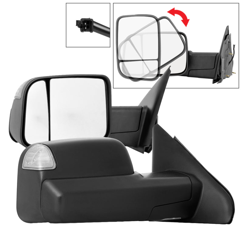 xTune Dodge Ram 02-09 G2 Manual Extendable / Manual Heated Mirror - MIR-DRAM02S-G2-MA-SET