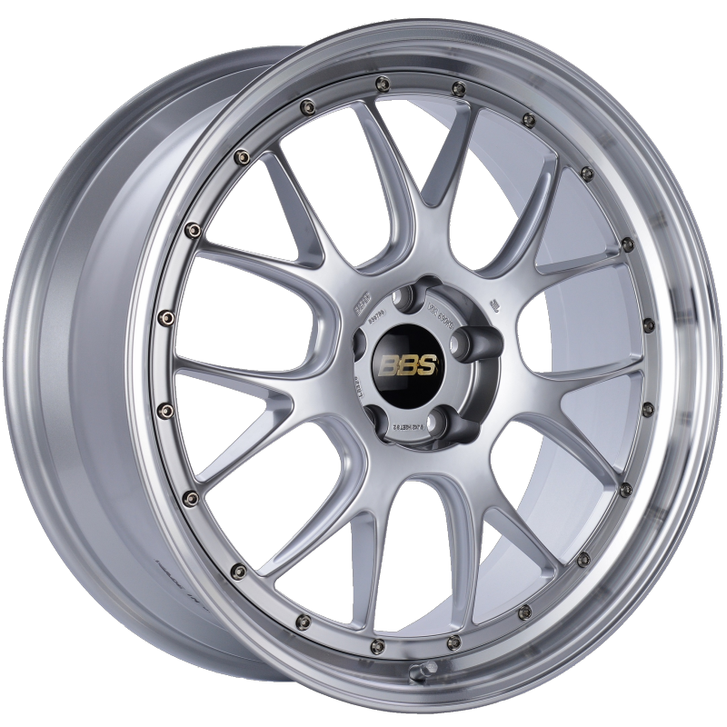 BBS LM-R 21x9 5x120 ET32 Diamond Silver Center Diamond Cut Lip Wheel -82mm PFS/Clip Required