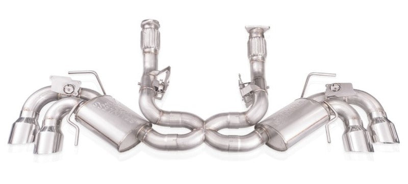 Stainless Works 20-21 Chevrolet Corvette C8 6.2L Redline Cat-Back Exhaust w/ Polished Tips-Stainless Works-797 Offroad