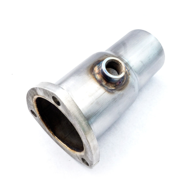 Stainless Works Collector Adapter 3-Bolt 3in OD Tubing 2-1/4in OD Outlet + O2 Bung-Stainless Works-797 Offroad