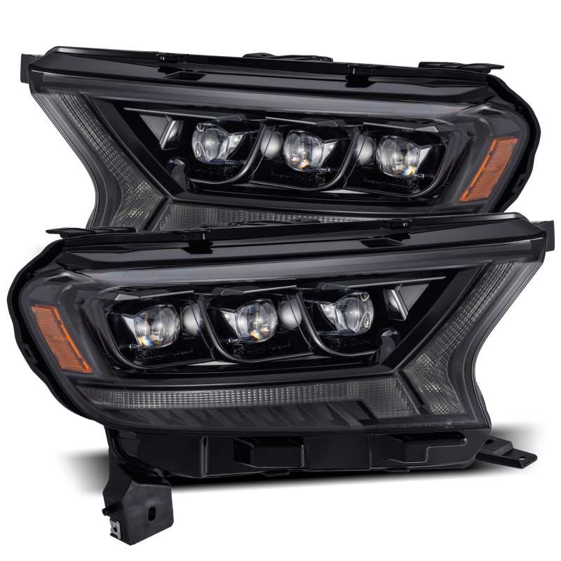 AlphaRex 19-21 Ford Ranger NOVA LED Proj Headlight Plnk Style Alpha Blk w/Activ Light/Seq Signal/DRL