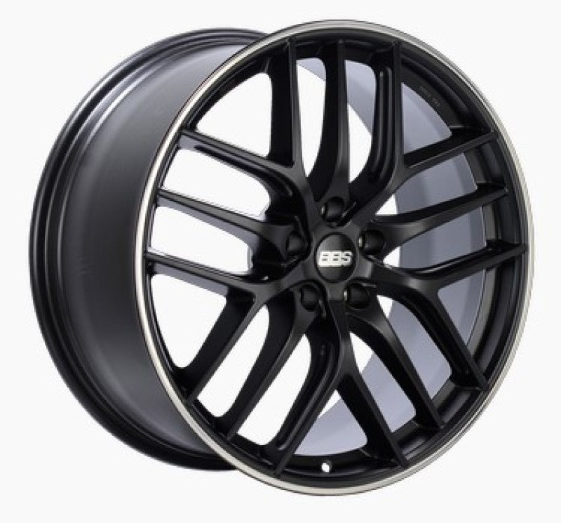 BBS CC-R 20x9.5 5x112 ET42 Satin Black Polished Rim Protector Wheel -82mm PFS/Clip Required