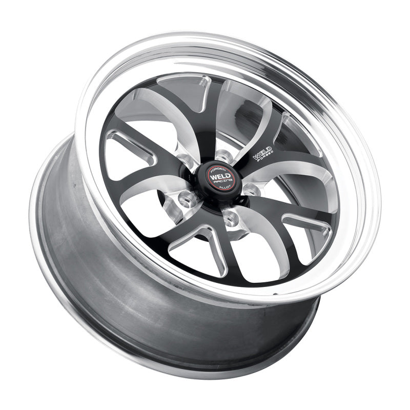 Weld S76 15x9.33 / 5x4.75 BP / 4.5in. BS Black Wheel (Low Pad) - Non-Beadlock