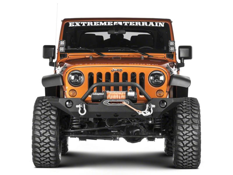 Raxiom 07-18 Jeep Wrangler JK Windshield Mounted Dual Light Brackets