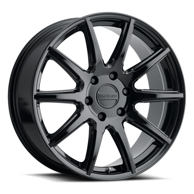 Raceline 159B Spike 20x8.5in / 6x139.7 BP / 35mm Offset / 106.1mm Bore - Gloss Black Wheel