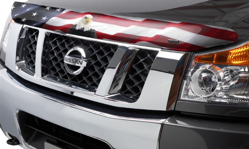 Stampede 2007-2013 GMC Sierra 1500 Vigilante Premium Hood Protector - Flag