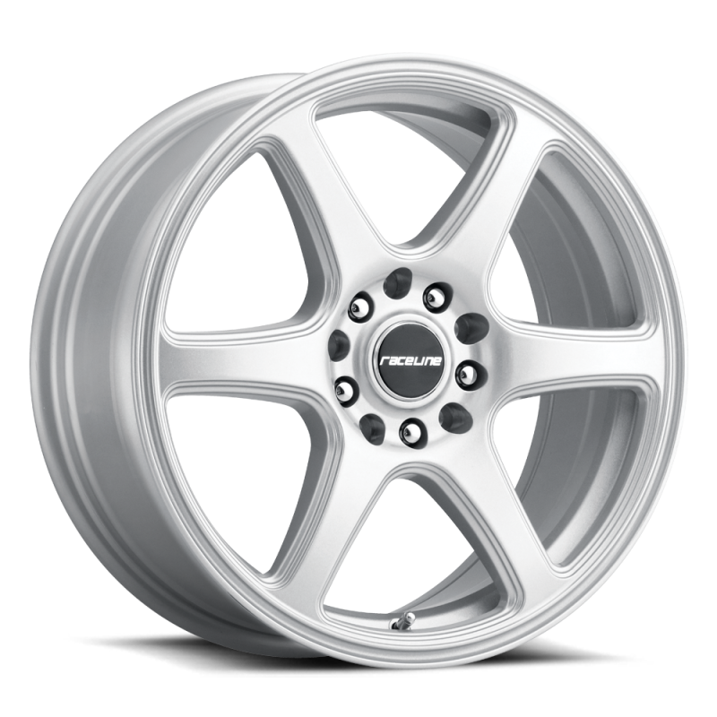 Raceline 146S Matrix 15x7in / 5x110/5x115 BP / 40mm Offset / 72.62mm Bore - Gloss Silver Wheel