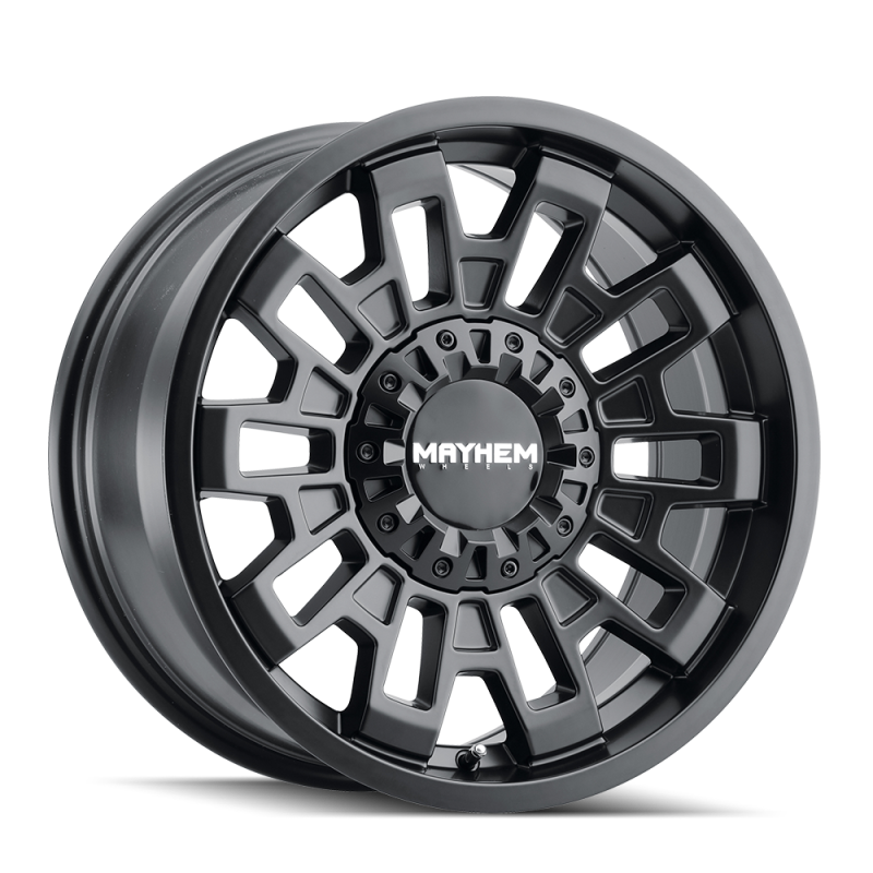 Mayhem 8113 Cortex 20x9 / 5x127 BP / 0mm Offset / 87.1mm Hub Matte Black Wheel