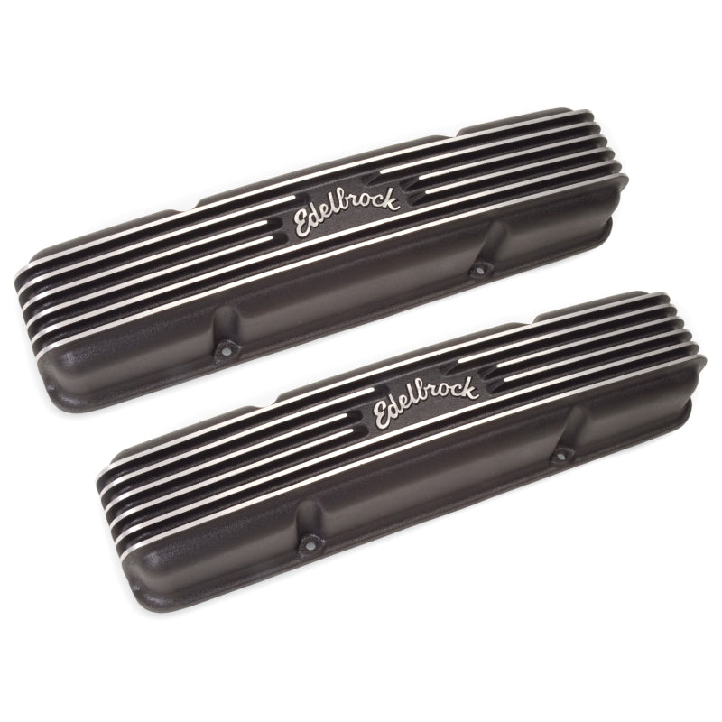 Edelbrock Valve Cover Classic Series Chevrolet 1959-1986 262-400 CI V8 Black