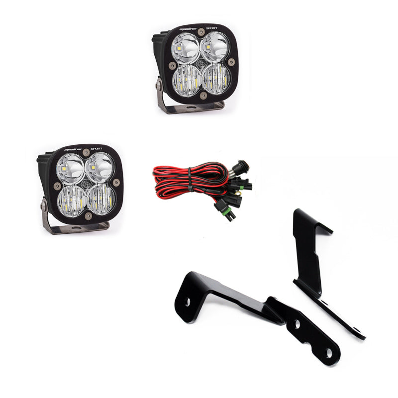 Baja Designs 2007-2013 GM Silverado/Sierra Squadron Sport Lights A-Pillar Kit-Baja Designs-797 Offroad