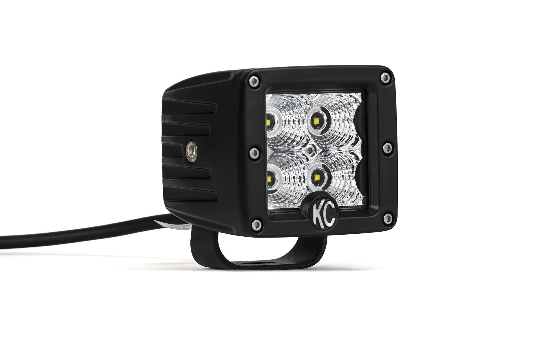 KC Hilites 3 In C-Series C3 LED - 2-Light System - 12W Flood Beam