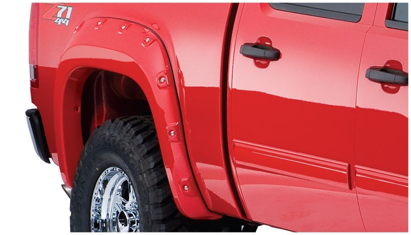 Bushwacker 07-13 GMC Sierra 1500 Fleetside Boss Pocket Style Flares 4pc 69.3in Bed - Black