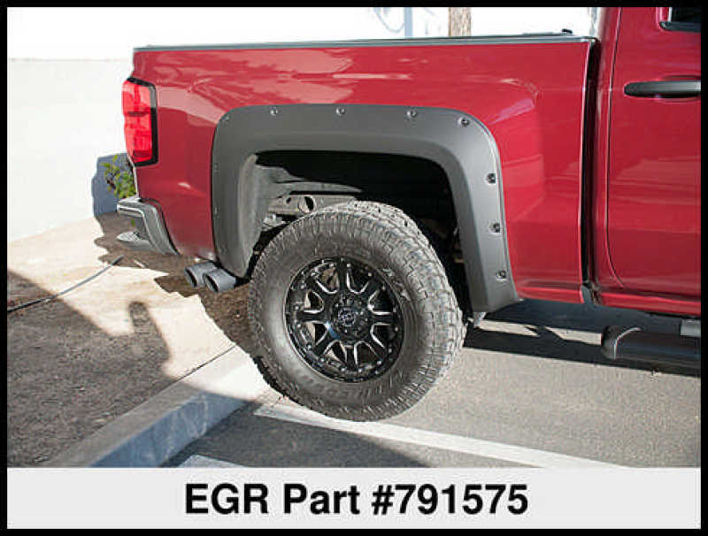 EGR 14+ Chev Silverado 6-8ft Bed Bolt-On Look Fender Flares - Set - Matte