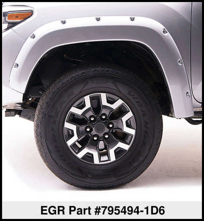 EGR 14+ Toyota Tundra Bolt-On Look Color Match Fender Flares - Set - Silver Sky