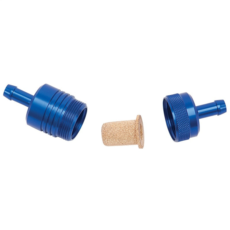 Russell Performance Blue Street Fuel Filter (3in Length 1-1/8in diameter 5/16in inlet/outlet)